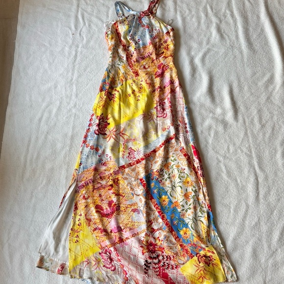 Etcetera Maxi Halter Dress Floral Print Size 0 - Picture 3 of 11